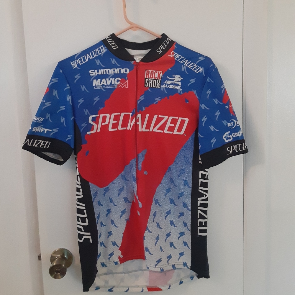 Vintage Specialized Bike Cycling Jersey Sz M